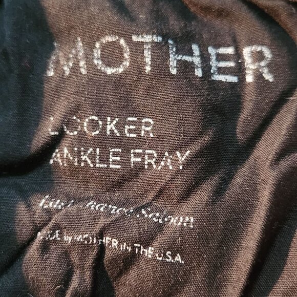 Mother The Looker Ankle Gray Skinny Jeans Burned Out Lanterns Size 27 - Picture 10 of 12